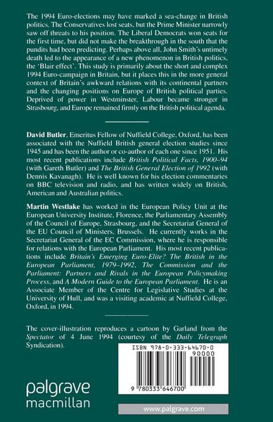 Produktbild: British Politics and European Elections 1994