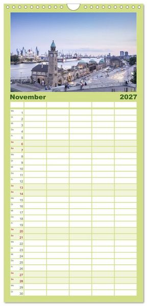 Produktbild: Familienplaner 2027 - Elbetal Nord - Radland Deutschland mit 5 Spalten (Wandkalender, 21 x 45 cm) CALVENDO
