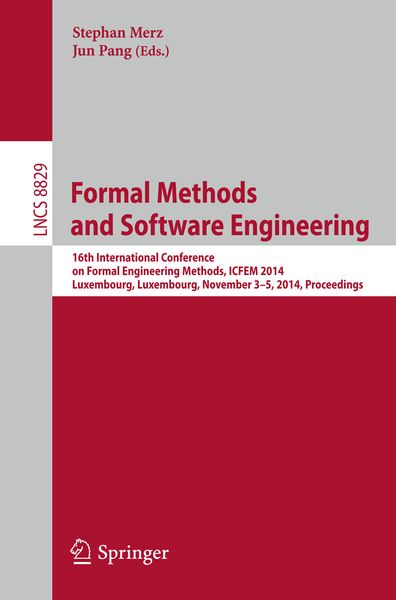 Produktbild: Formal Methods and Software Engineering