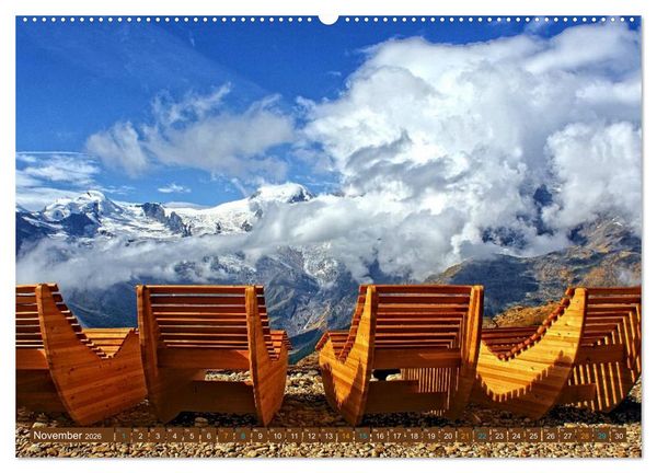 Produktbild: Hotspots im Wallis - Schweiz (hochwertiger Premium Wandkalender 2026 DIN A2 quer), Kunstdruck in Hochglanz