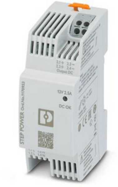 Produktbild: Phoenix Contact 1170953 Hutschienen-Netzteil (DIN-Rail) 12 V/DC 2.5 A 30 W Anzahl Ausg&auml;nge:1 Inhalt 1 St.