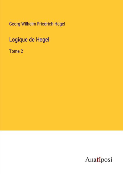 Produktbild: Logique de Hegel