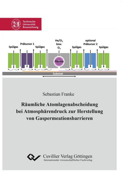 Produktbild: R&auml;umliche Atomlagenabscheidung bei Atmosph&auml;rendruck zur Herstellung von Gaspermeationsbarrieren