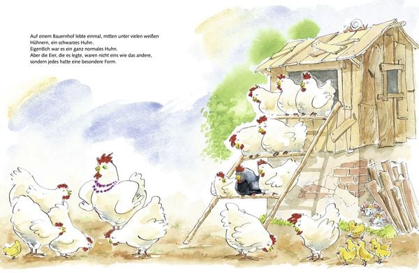 Produktbild: Das schwarze Huhn: Liebenswerte Ostergeschichte f&uuml;r Kinder ab 4 Jahren!
