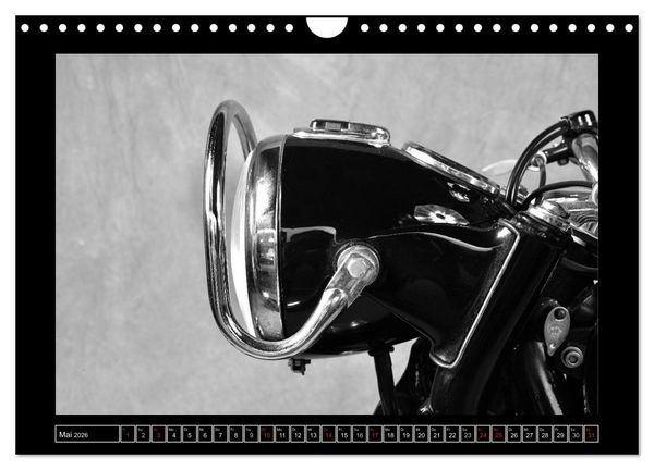 Produktbild: BMW R69S in schwarzweiss (Wandkalender 2026 DIN A4 quer), CALVENDO Monatskalender