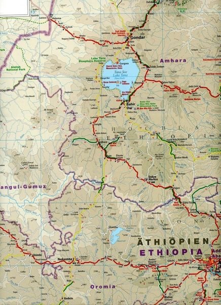 Produktbild: Reise Know-How Landkarte &Auml;thiopien, Somalia, Eritrea, Dschibuti / Ethiopia, Somalia, Djibouti, Eritrea (1:1.800.000)