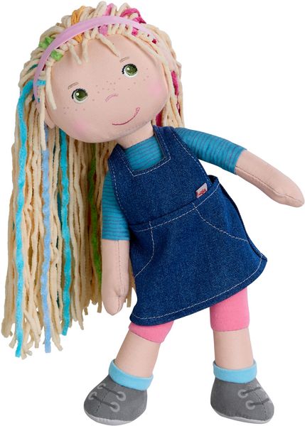Produktbild: HABA 2013359001 - Stoffpuppe Auri, extralange Haare mit Regenbogenstr&auml;hnen, 30 cm