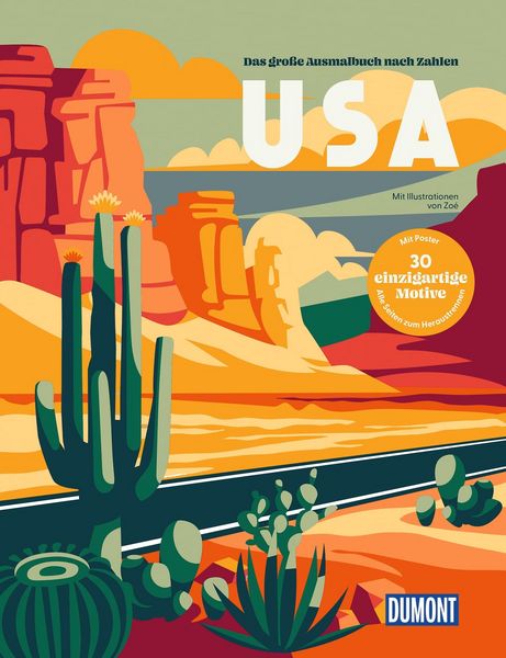 Produktbild: USA - Das gro&szlig;e Ausmalbuch nach Zahlen