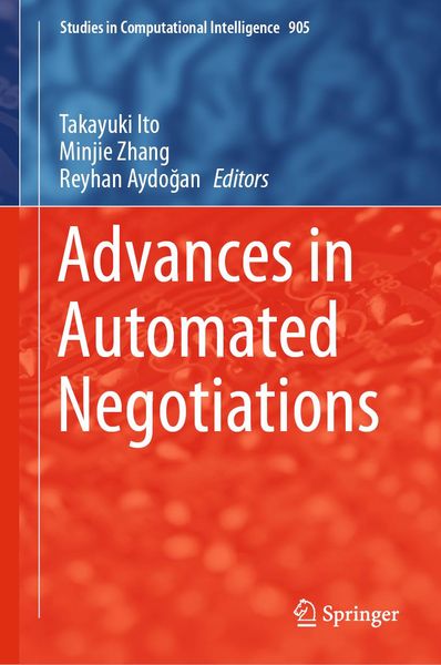 Produktbild: Advances in Automated Negotiations