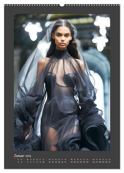 Produktbild: Fashion Show. Zeitlose Haute Coutour (Wandkalender 2026 DIN A2 hoch), CALVENDO Monatskalender