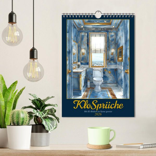Produktbild: Klospr&uuml;che (Wandkalender 2026 DIN A4 hoch), CALVENDO Monatskalender