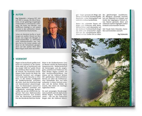 Produktbild: KOMPASS Wanderf&uuml;hrer R&uuml;gen, mit Hiddensee und Fischland-Dar&szlig;-Zingst, 55 Touren mit Extra-Tourenkarte