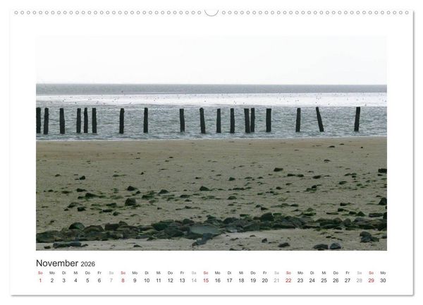 Produktbild: Wangerooge. Der Charme des Ostanlegers (Wandkalender 2026 DIN A2 quer), CALVENDO Monatskalender