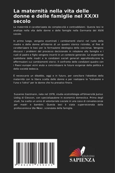 Produktbild: La maternit&agrave; nella vita delle donne e delle famiglie nel XX/XI secolo