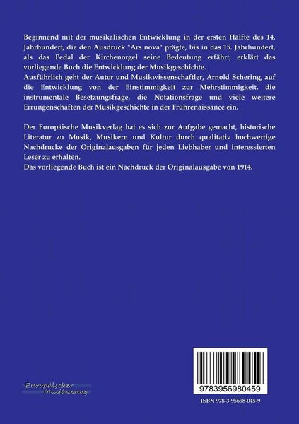 Produktbild: Studien zur Musikgeschichte der Fr&uuml;hrenaissance