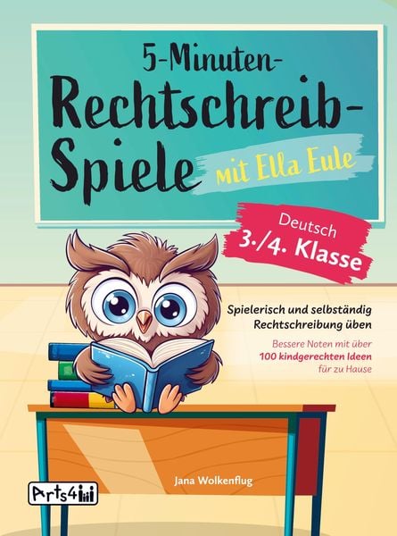 Produktbild: 5-Minuten-Rechtschreibspiele mit Ella Eule - Deutsch 3./4. Klasse