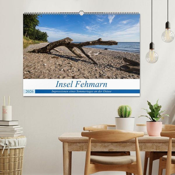 Produktbild: Insel Fehmarn - Impressionen eines Sommertages an der Ostsee (Wandkalender 2026 DIN A2 quer), CALVENDO Monatskalender