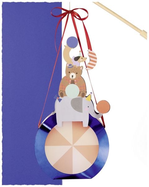 Produktbild: FOLIA Bastelartikel DIY Laterne Circus, inkl. 1 LED-Licht und Batterien