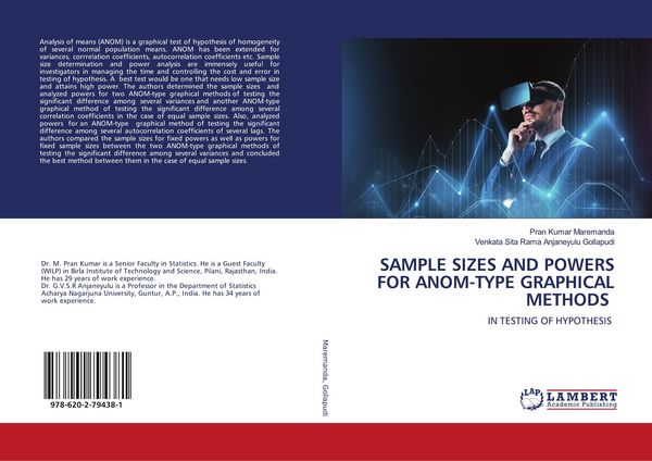 Produktbild: SAMPLE SIZES AND POWERS FOR ANOM-TYPE GRAPHICAL METHODS