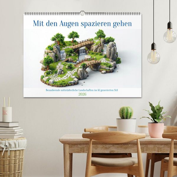 Produktbild: Mit den Augen spazieren gehen (Wandkalender 2026 DIN A2 quer), CALVENDO Monatskalender