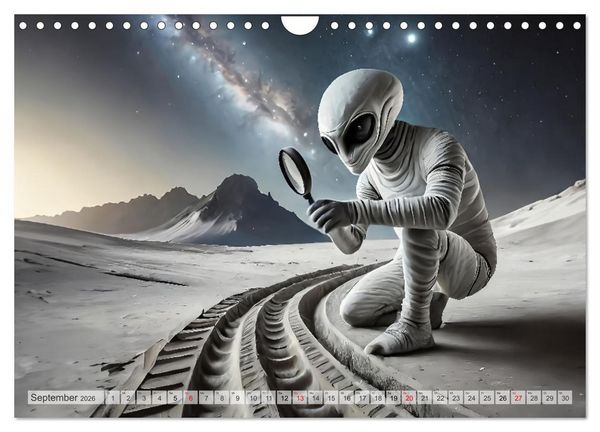 Produktbild: Aliens auf Tour (Wandkalender 2026 DIN A4 quer), CALVENDO Monatskalender