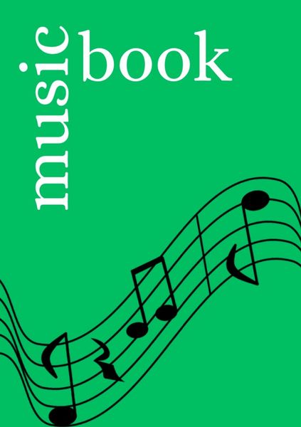 Produktbild: Music Book: DIN A5 Staff Book | 48 Pages with 12 Staves / Systems per Sheet | Paper 90g/m&sup2;