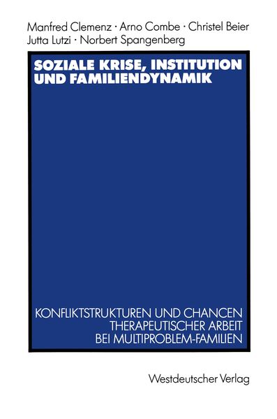 Produktbild: Soziale Krise, Institution und Familiendynamik