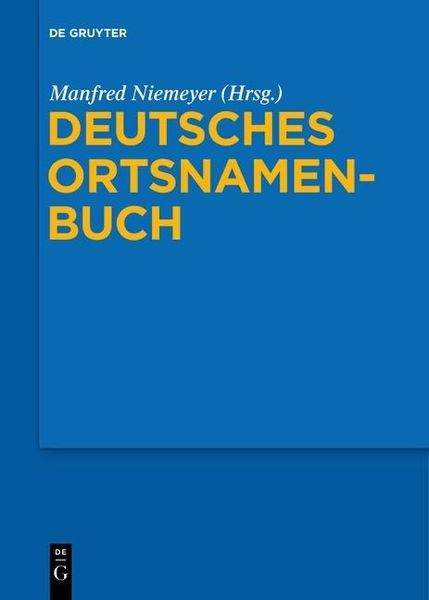 Produktbild: Deutsches Ortsnamenbuch
