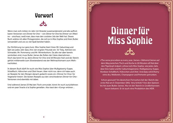 Produktbild: Dinner for One &ndash; Das Kochbuch