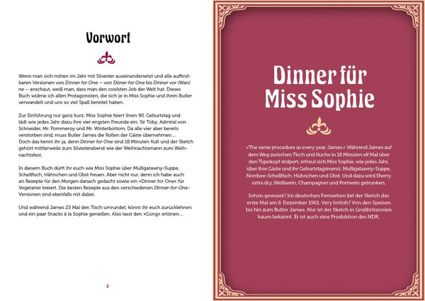 Produktbild: Dinner for One &ndash; Das Kochbuch
