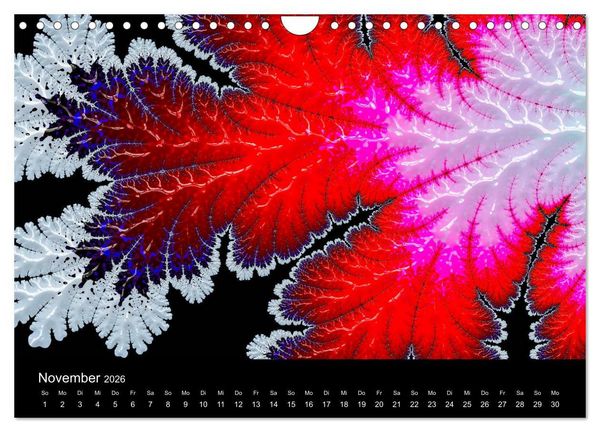 Produktbild: Fraktale - Farben - Formen 2026 (Wandkalender 2026 DIN A4 quer), CALVENDO Monatskalender