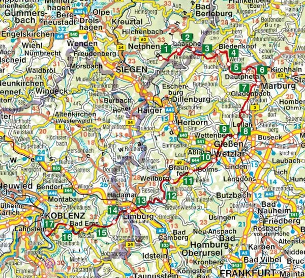 Produktbild: ROTHER Wanderf&uuml;hrer Lahnwanderweg
