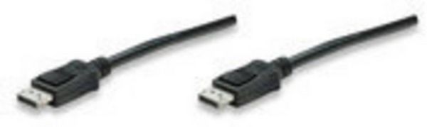 Produktbild: Manhattan DisplayPort Anschlusskabel DisplayPort Stecker, DisplayPort Stecker 2.00 m Schwarz 307116-CG DisplayPort-Kabel