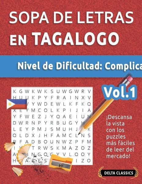 Produktbild: Sopa De Letras En Tagalogo - Nivel De Dificultad