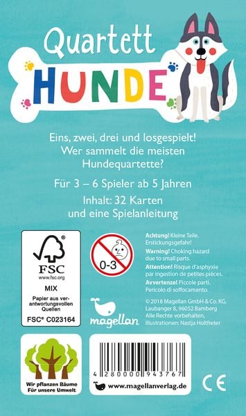 Produktbild: Quartett - Hunde