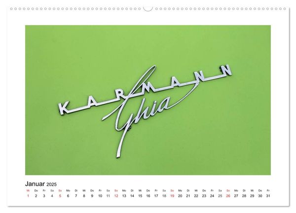 Produktbild: Eine Legende lebt, der Karmann-Ghia (Wandkalender 2025 DIN A2 quer), CALVENDO Monatskalender