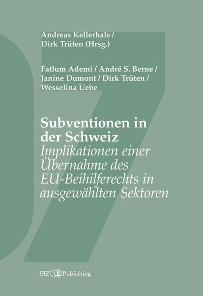 Produktbild: Subventionen in der Schweiz