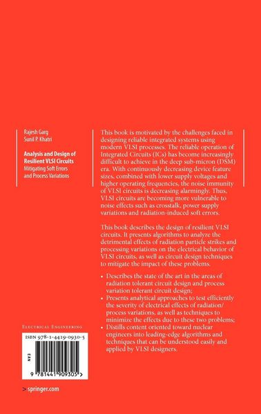 Produktbild: Analysis and Design of Resilient VLSI Circuits