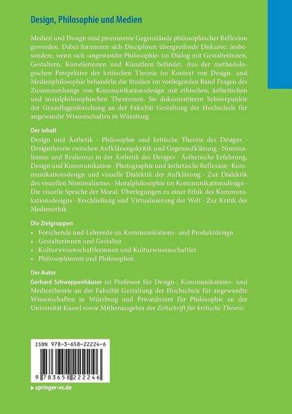 Produktbild: Design, Philosophie und Medien