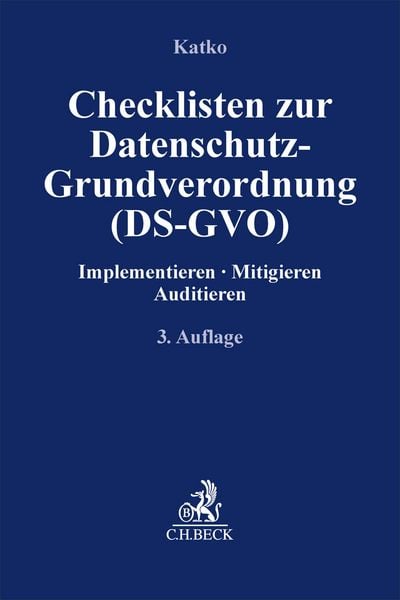 Produktbild: Checklisten zur Datenschutz-Grundverordnung (DS-GVO)