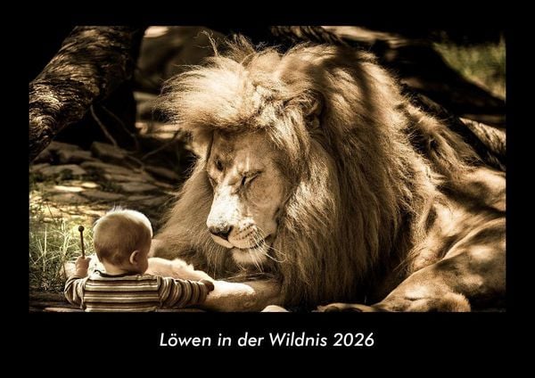 Produktbild: L&ouml;wen in der Wildnis 2026 Fotokalender DIN A3