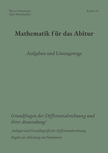 Produktbild: Mathematik f&uuml;r das Abitur