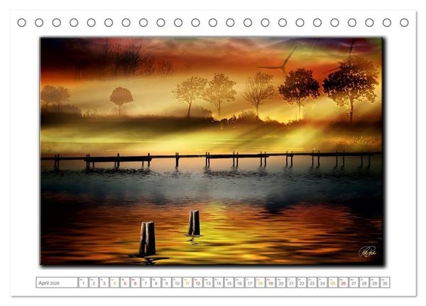 Produktbild: Zwischen den Zeiten - Zeiten der Ruhe und Entspannung (Tischkalender 2026 DIN A5 quer), CALVENDO Monatskalender