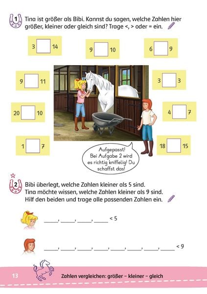 Produktbild: Bibi & Tina: Lernr&auml;tsel Mathe ab 6 Jahren