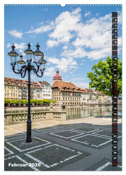 Produktbild: Willkommen in Luzern (hochwertiger Premium Wandkalender 2026 DIN A2 hoch), Kunstdruck in Hochglanz