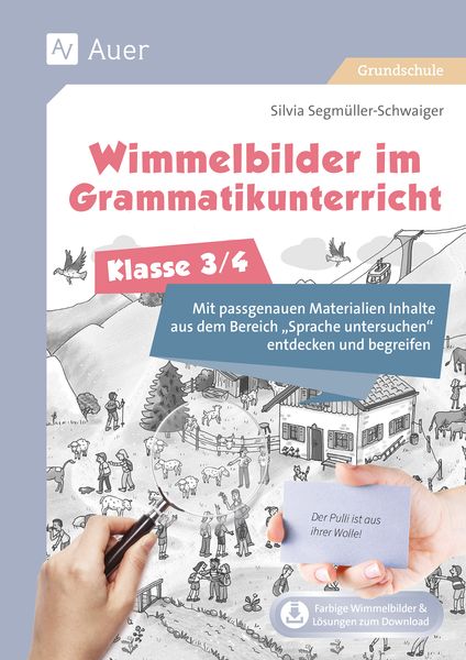 Produktbild: Wimmelbilder im Grammatikuntericht - Klasse 3/4