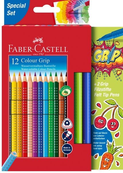 Faber-Castell Bunststifte Promotionset Colour GRIP 14er Set