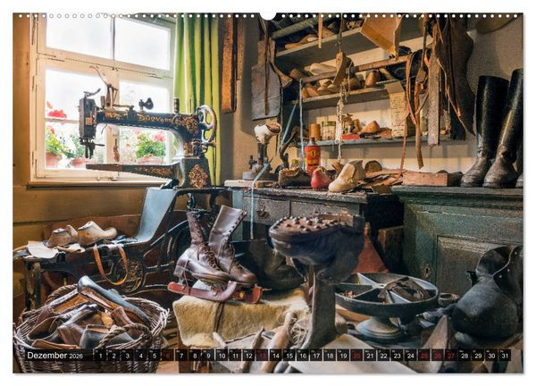 Produktbild: Traditionelles Handwerk, Werkst&auml;tten und Werkb&auml;nke im Focus (Wandkalender 2026 DIN A2 quer), CALVENDO Monatskalender