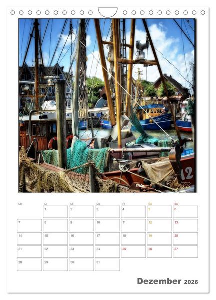 Produktbild: Ostfriesland - Hafen Neuharlingersiel (Wandkalender 2026 DIN A4 hoch), CALVENDO Monatskalender