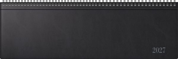 Produktbild: rido/id&eacute; 7031642907 Querterminbuch Mod. futura 5 2027 420&times;137 mm, Kunststoff, schwarz